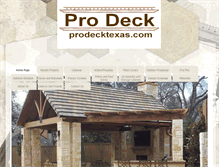 Tablet Screenshot of prodecktexas.com